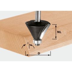 Fasefräser HW S8 D36/45°