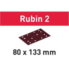 Schleifstreifen STF 80X133 P40 RU2/50 Rubin 2