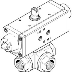 VZBA-1/2"-GGG-63-32T-F0304-V4V4T-PS30-R- Kugelhahn-Antriebseinheit