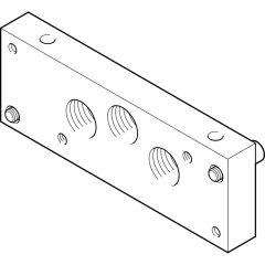 IEPR-04-D-3-NPT Endplatte