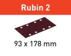 Schleifstreifen STF 93X178/8 P80 RU2/50 Rubin 2