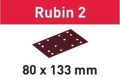 Schleifstreifen STF 80X133 P220 RU2/50 Rubin 2