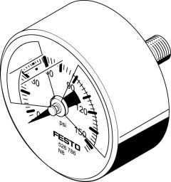 MA-50-145-R1/4-PSI-E-RG Manometer