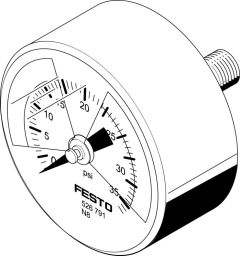 MA-50-36-R1/4-PSI-E-RG Manometer