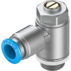 GRLA-1/4-QS-8-D Drossel-Rückschlagventil