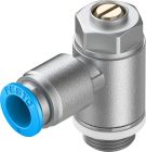 GRLA-1/4-QS-8-D Drossel-Rückschlagventil