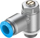 GRLA-1/4-QS-10-D Drossel-Rückschlagventil