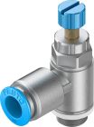 GRLA-1/4-QS-10-RS-D Drossel-Rückschlagventil